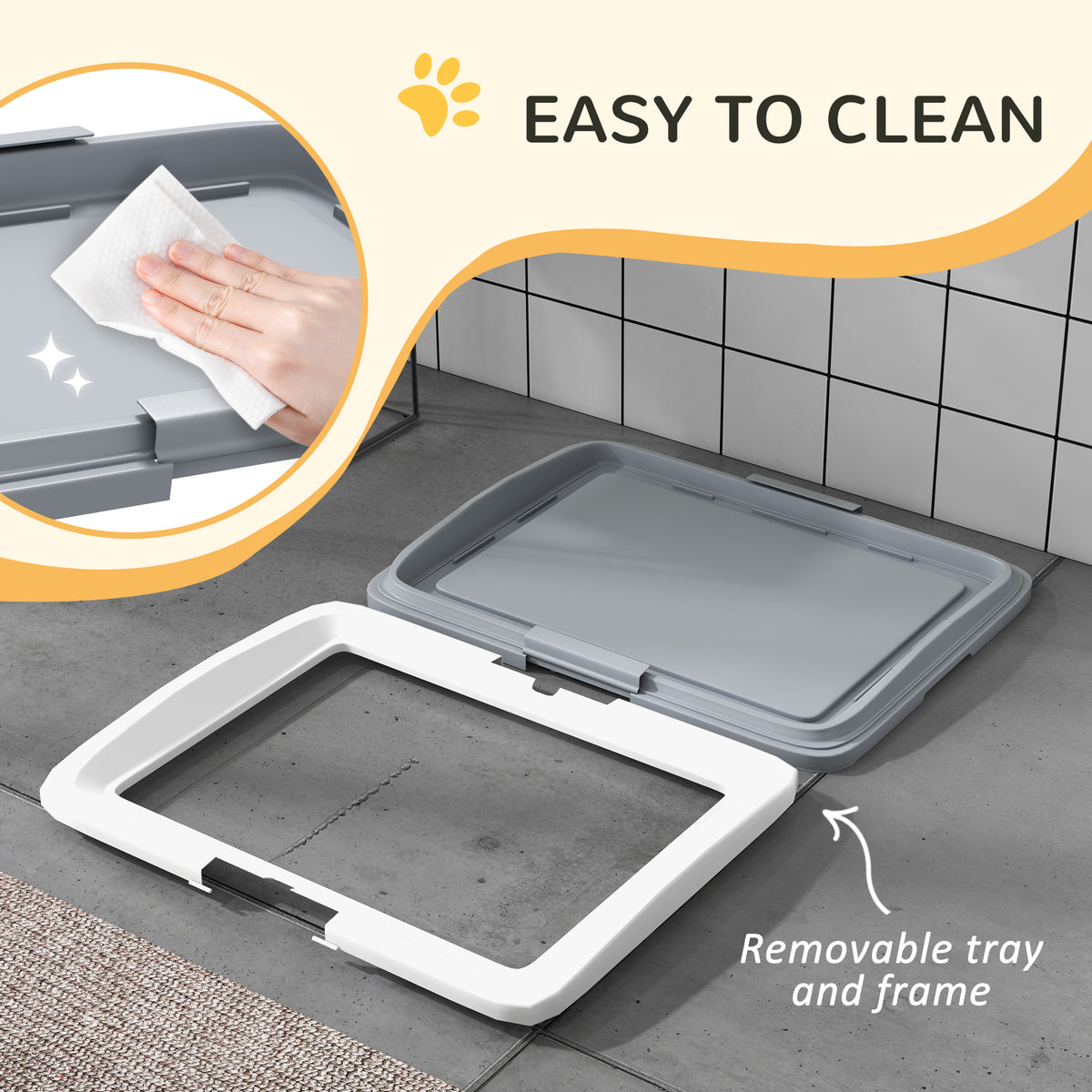 18" x 13" Pee Pad Holder, Dog Potty Tray for Indoor Outdoor – view 11