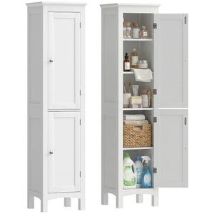 Tall Bathroom Cabinet, Freestanding Storage Organizer with Adjustable Shelves and Cupboards – view 18
