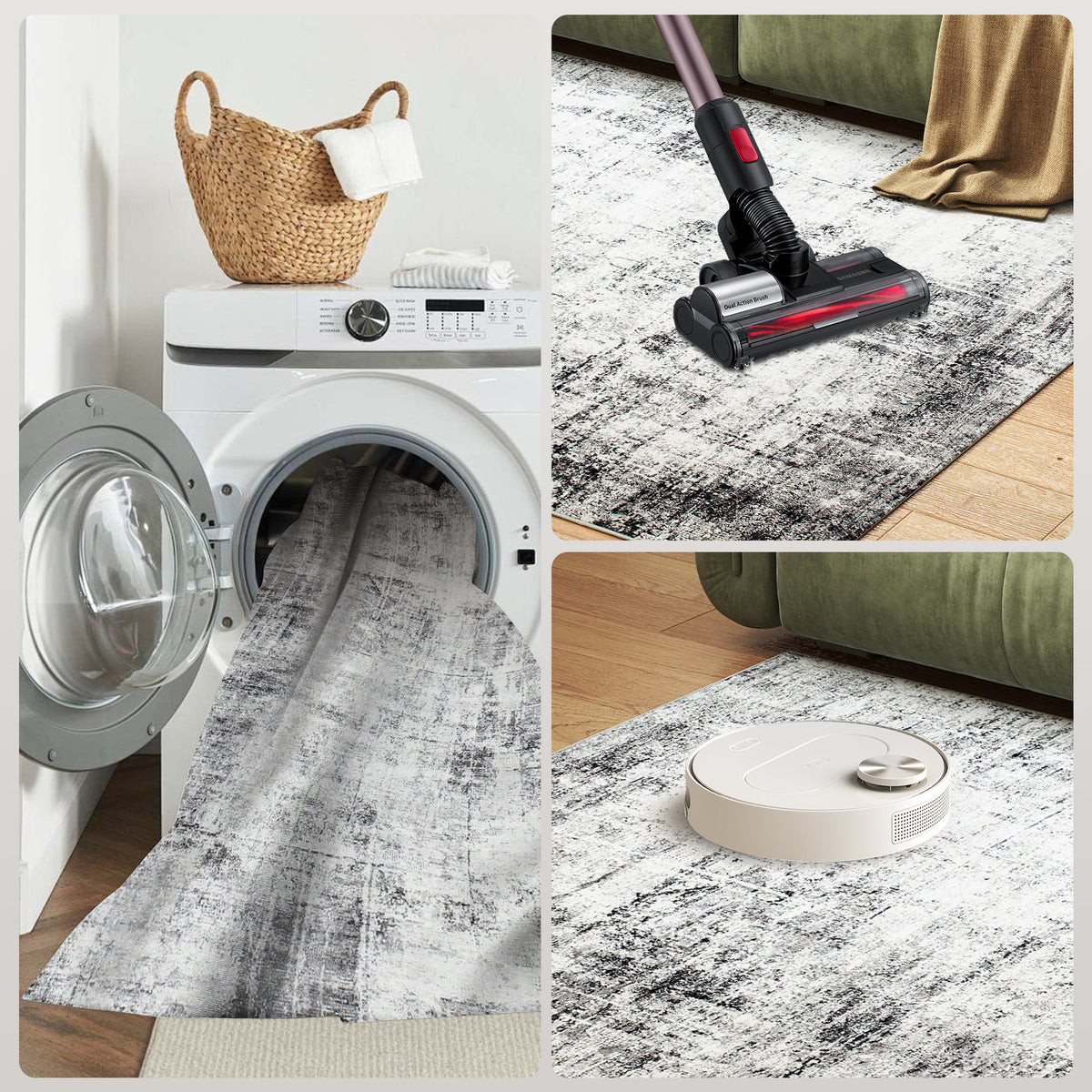 Area Rug for Living Room 5x7, Modern Abstract Machine Washable Rug, Non-Slip Carpet for Bedroom – view 14