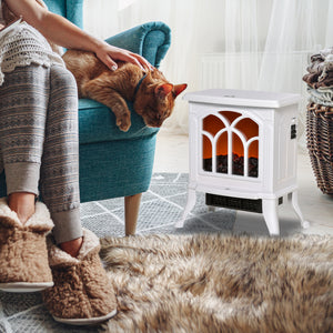 Electric Fireplace Heater, Freestanding Fireplace Stove with Realistic Flame, Overheat Protection – view 14
