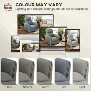 Power Recliner Chair, Dyed Fabric (Like Leathaire) Upholstered Recliner Chair with USB Ports, Footrest – view 20