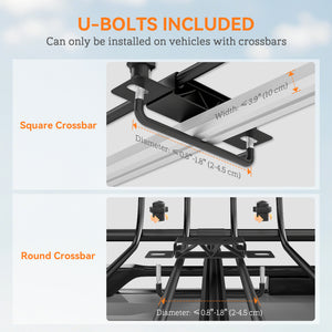 Soozier Roof Rack Cargo Carrier Basket, 150LBS Heavy Duty Roof Basket, 46" x 36" x 4.5" Rooftop Cargo Carrier for SUV, Truck