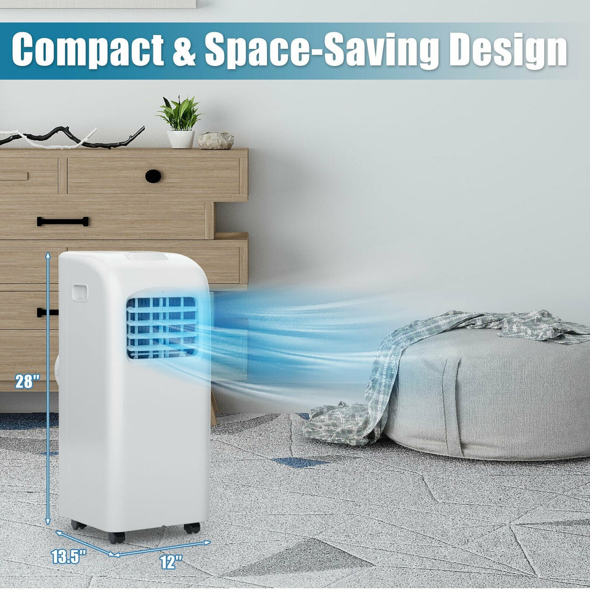 8000 BTU(Ashrae) Portable Air Conditioner with Dehumidifier Function view 5