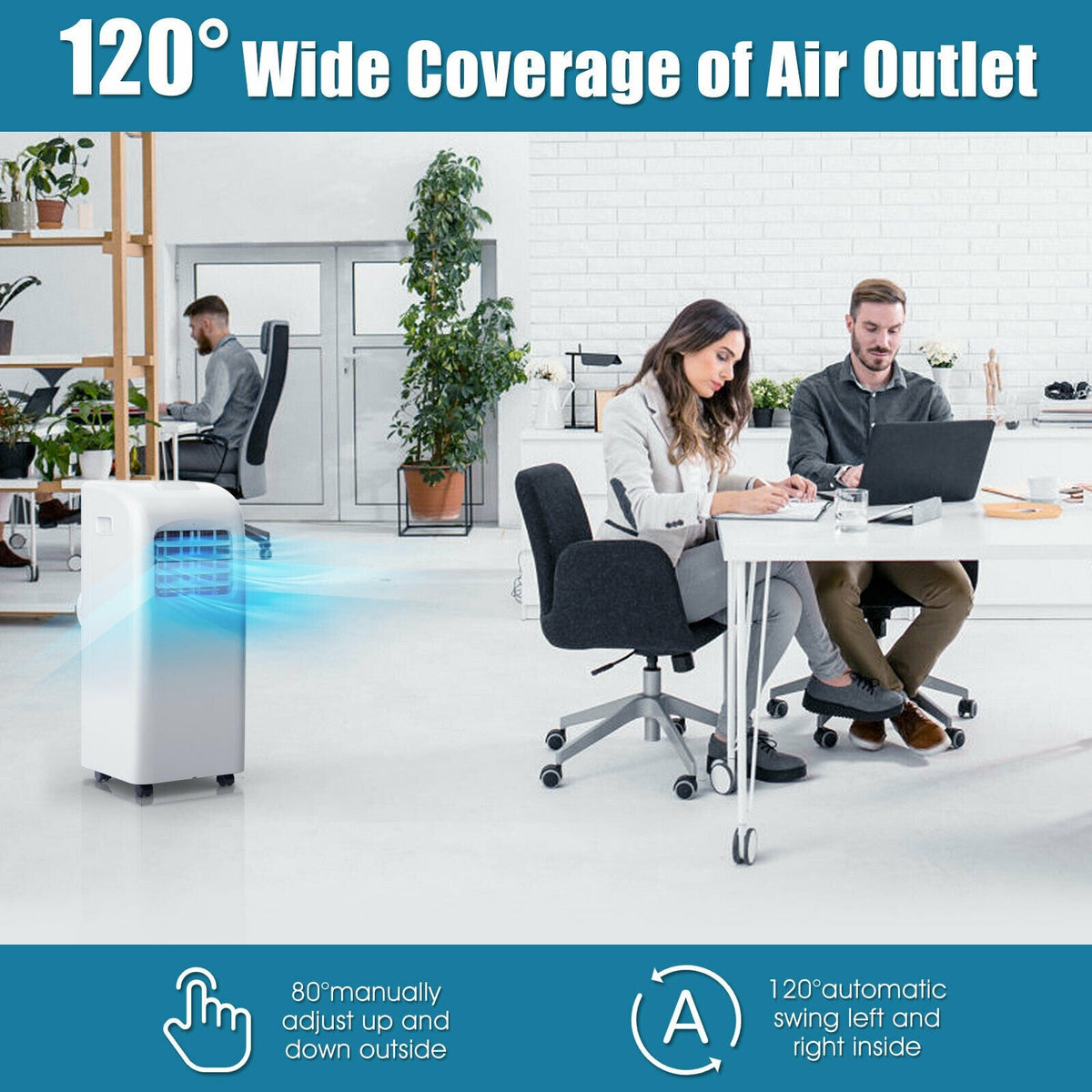 8000 BTU(Ashrae) Portable Air Conditioner with Dehumidifier Function view 7