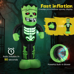 8.4 Feet Tall Halloween Inflatable Decoration Blow up Frankenstein Decoration view 9