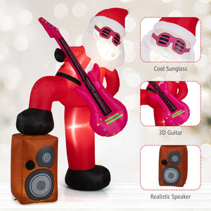 8.4 ft Inflatable Santa Claus with Sound-synced Light Effect and LED Lights view 9