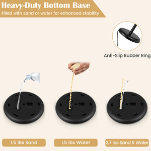 8.5 x 11Inch Sign Holder Stand with Snap-Open Frame and 360° Rotation-Black view 9