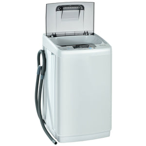 8.8 lbs Portable Full-Automatic Laundry Washing Machine with Drain Pump view 4