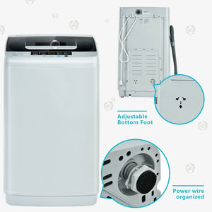8.8 lbs Portable Full-Automatic Laundry Washing Machine with Drain Pump view 5