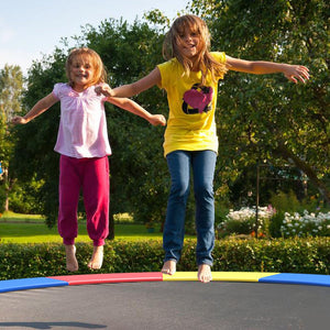 8 Feet Trampoline Spring Safety Cover without Holes-Multicolor view 7