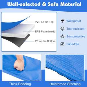 8 Feet Trampoline Spring Safety Cover without Holes-Multicolor view 9
