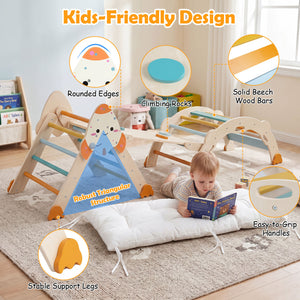 8-in-1 Foldable Climbing Toys for Toddlers Rocket-Themed-Macaron view 7