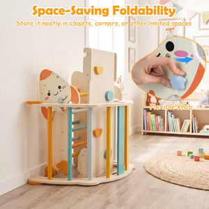 8-in-1 Foldable Climbing Toys for Toddlers Rocket-Themed-Macaron view 8