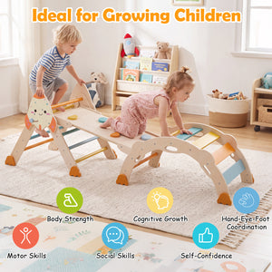 8-in-1 Foldable Climbing Toys for Toddlers Rocket-Themed-Macaron view 9