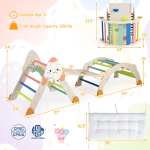 8-in-1 Foldable Climbing Toys for Toddlers Rocket-Themed-Multicolor view 4