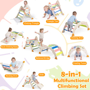 8-in-1 Foldable Climbing Toys for Toddlers Rocket-Themed-Multicolor view 5