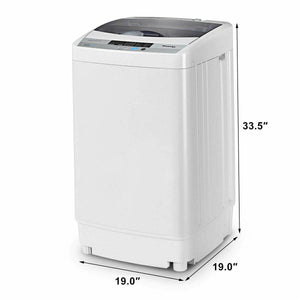 12 lbs Full-automatic Washing Machine with 10 Wash Programs view 4