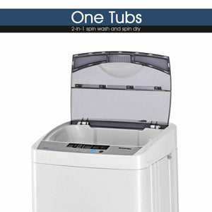 12 lbs Full-automatic Washing Machine with 10 Wash Programs view 5
