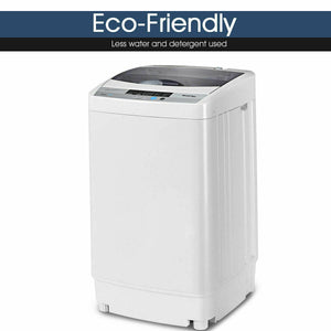 12 lbs Full-automatic Washing Machine with 10 Wash Programs view 7
