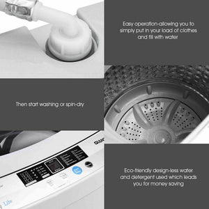12 lbs Full-automatic Washing Machine with 10 Wash Programs view 8