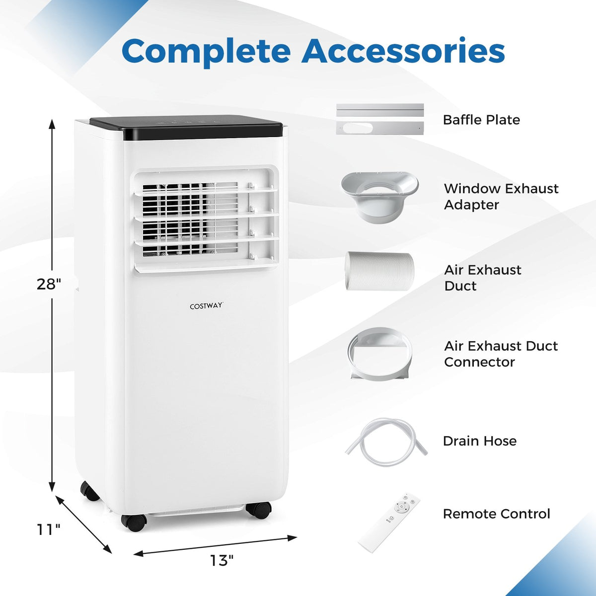 10000 BTU Portable Air Conditioner with Remote Control Cools up to 350 Sq.Ft view 4