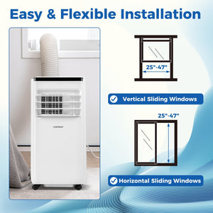 10000 BTU Portable Air Conditioner with Remote Control Cools up to 350 Sq.Ft view 6