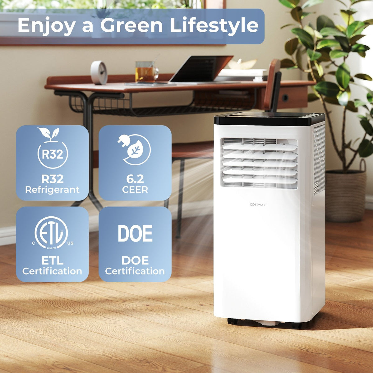 8000 BTU Portable Air Conditioner 3 in 1 Floor AC Unit view 7