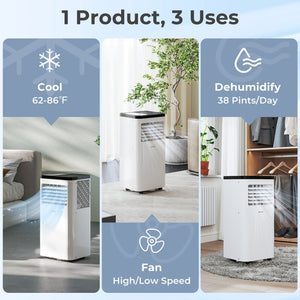 8000 BTU Portable Air Conditioner 3 in 1 Floor AC Unit Fan and Dehumidifier for Room view 5