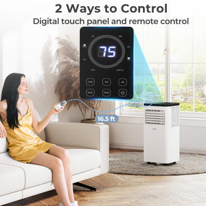 8000 BTU Portable Air Conditioner 3 in 1 Floor AC Unit Fan and Dehumidifier for Room view 9