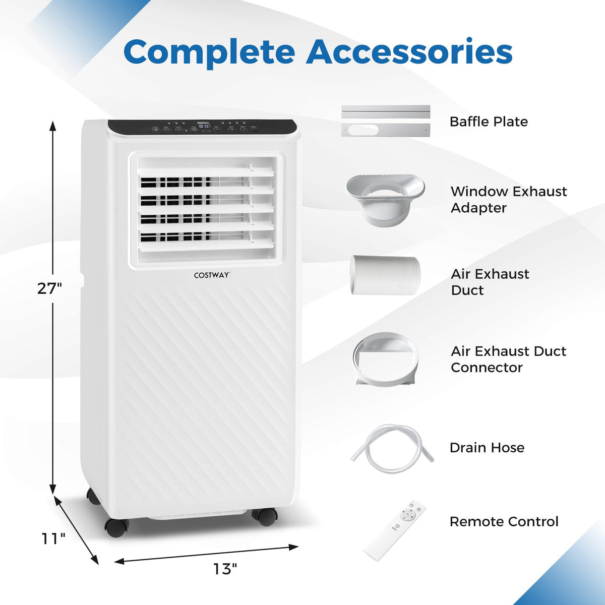 8000 BTU Portable Air Conditioner 3 in 1 Floor AC Unit with Fan and Dehumidifier view 4