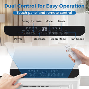 8000 BTU Portable Air Conditioner 3 in 1 Floor AC Unit with Fan and Dehumidifier view 6