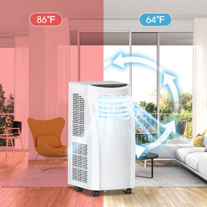 8000 BTU Portable Air Conditioner with Dehumidifier Function and Sleep Mode view 2