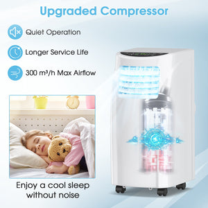 8000 BTU Portable Air Conditioner with Dehumidifier Function and Sleep Mode view 6