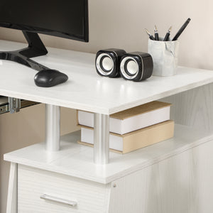 47" Computer Desk with Keyboard Tray and Storage Drawers – view 13
