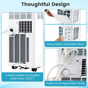 8200/10000 BTU Portable Air Conditioner 3-in-1 Stand up AC Unit with Dehumidifier-8200 BTU view 5