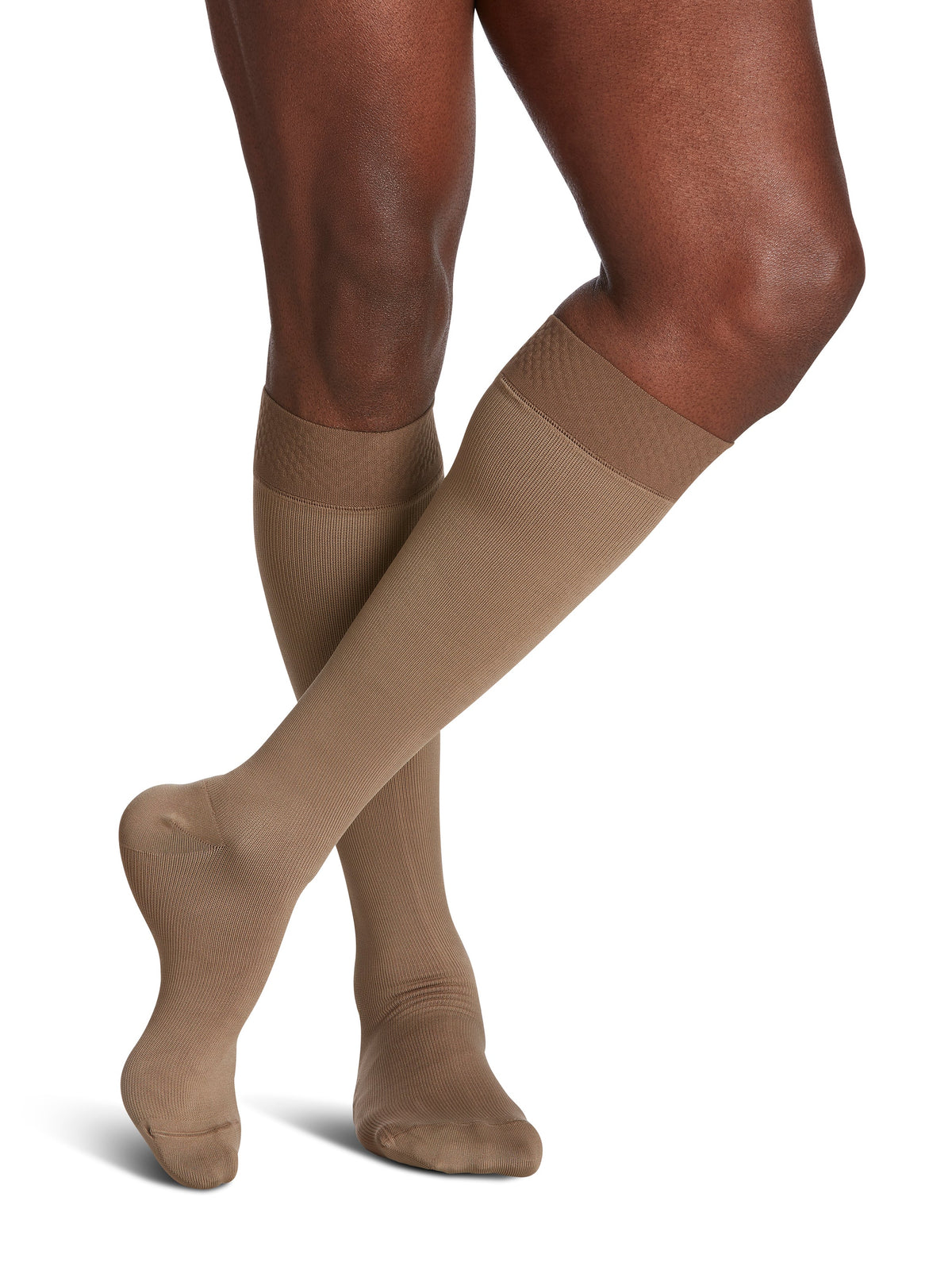 Sigvaris Style Microfiber 20-30 mmHg Knee High Closed Toe Grip Top for Men