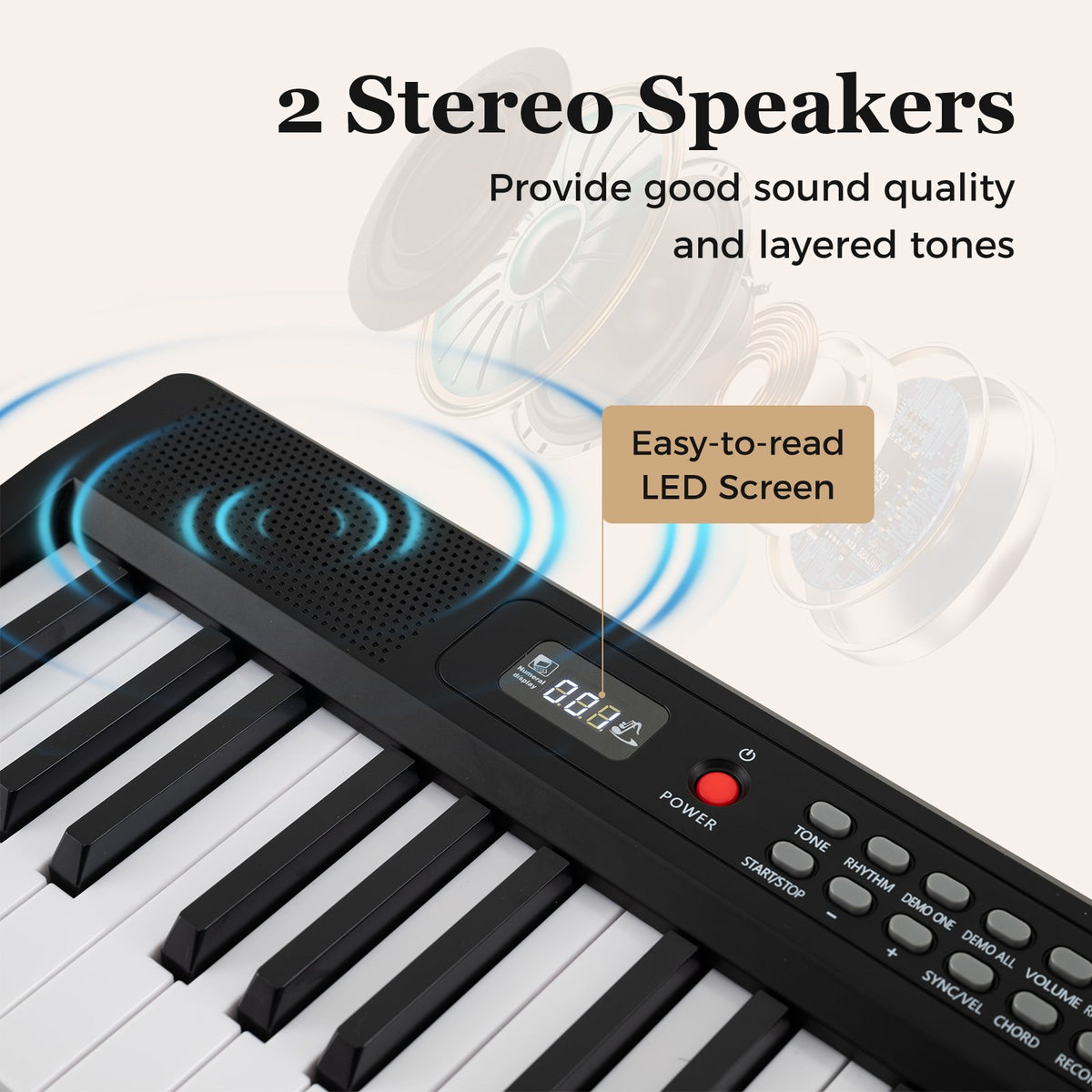88 Key Foldable Piano Keyboard Portable Semi Weighted Electric Piano-Black view 9
