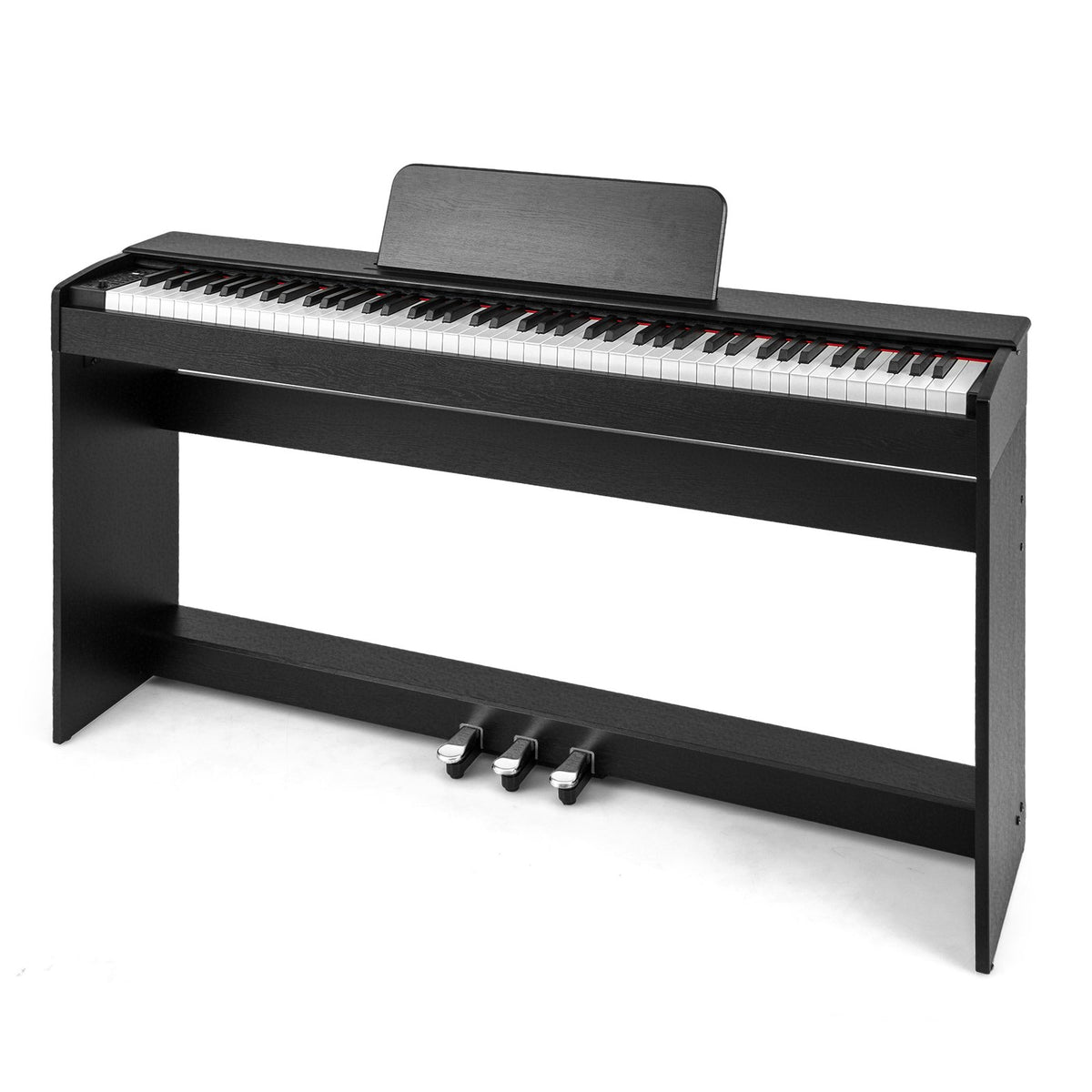 88-Key Hammer Action Weighted Keyboard with Furniture Stand-Black view 3