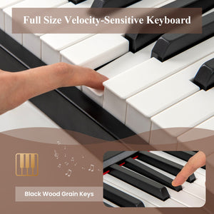 88 Keys Velocity-Sensitive Piano Keyboard with French DREAM Audio Source-Black view 8