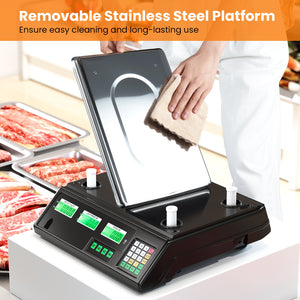 88lb Price Computing Scale Digital Commercial Food Scale with Counting Function view 9