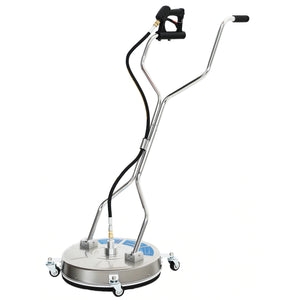 16" Pressure Washer Surface Cleaner with 4 Wheels, Stainless Steel Power Washer Surface Cleaner with 1/4" – view 8
