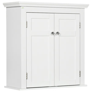 Bathroom Cabinet, Medicine Cabinet, Over Toilet Storage Cabinet with Adjustable Shelves for Entryway, White