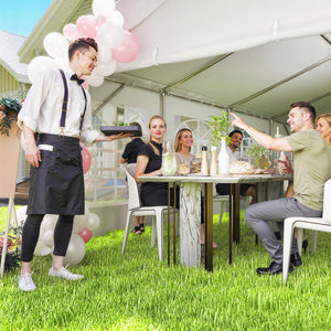13'x26' Heavy Duty Large Party Tent & Carport with Removable Sidewalls, Windows, Portable Garage Canopy Tent, White