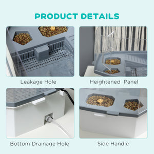 Turtle Tank Kit, Turtle Aquarium with Basking Platform, Water Pump, Filter Layer Design, Reptile Habitat