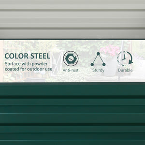 2' x 2' x 1' 2-Pieces Raised Garden Bed with Galvanised Steel Frame for Vegetables, Flowers, Herbs, Green – view 9