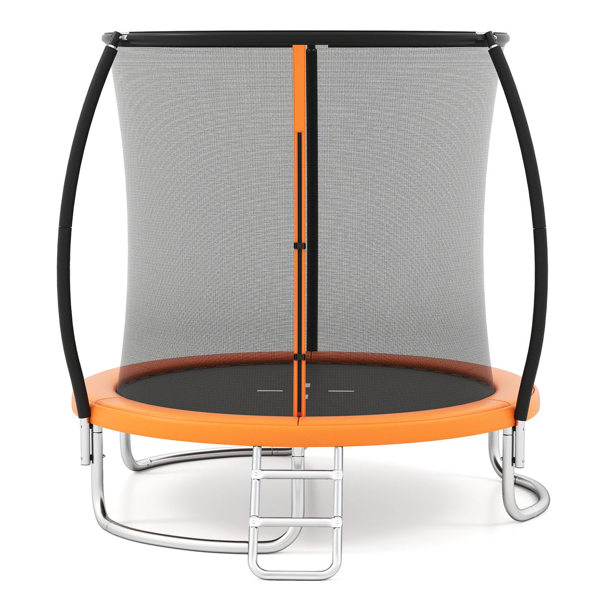 8FT Outdoor Heavy-Duty Recreational Trampoline-Orange