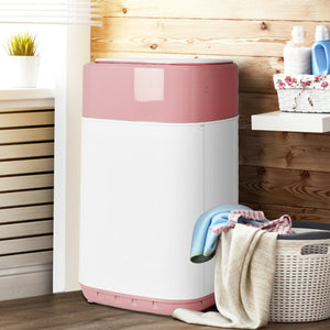 8lbs Portable Fully Automatic Washing Machine with Drain Pump-Pink view 6