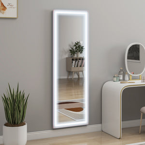 LED Mirror with Dimmable and 3 Colour Lights, 64" x 21" Rectangular Floor Mirror for Bedroom Living Room – view 14