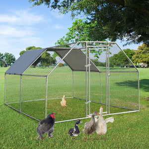 9.5 x 12.5 Feet Large Walk In Chicken Coop Run House view 6