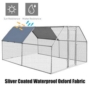 9.5 x 12.5 Feet Large Walk In Chicken Coop Run House view 9